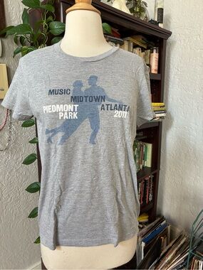 Midtown Music Piedmont Park Atlanta 2011 Grey Graphic Tee